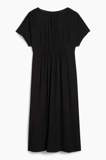 Mujer - Vestido cruzado - negro