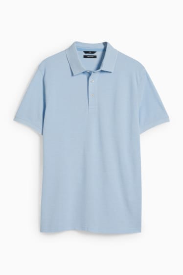 Herren - Poloshirt - Pima-Baumwolle - hellblau