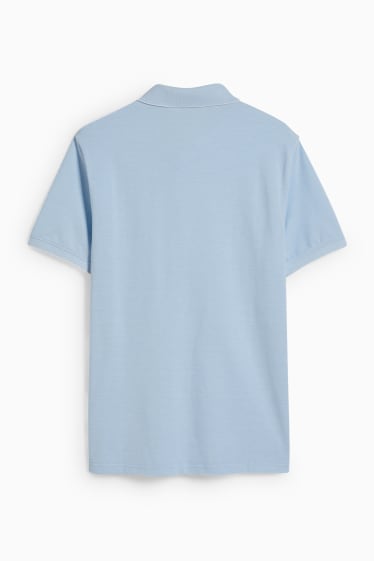 Herren - Poloshirt - Pima-Baumwolle - hellblau