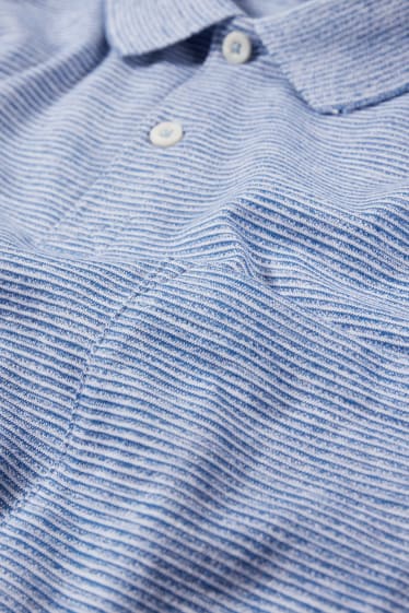 Herren - Poloshirt - blau