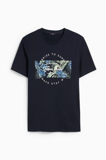 Hommes - T-shirt - bleu foncé