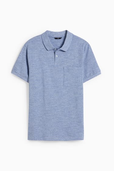 Herren - Poloshirt - blau