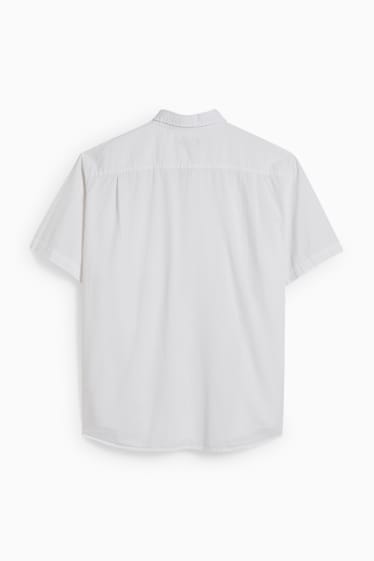 Hommes - Chemise - regular fit - col button-down - blanc