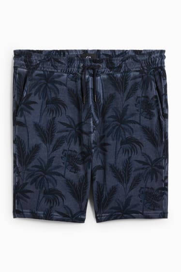 Hommes - Short en molleton - bleu foncé