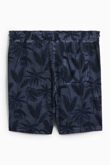 Home - Pantalons curts de xandall - blau fosc