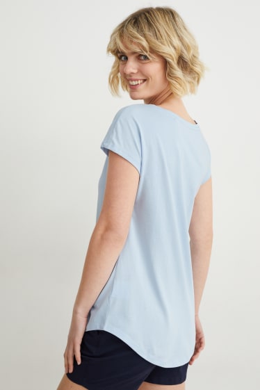 Women - Basic T-shirt - light blue