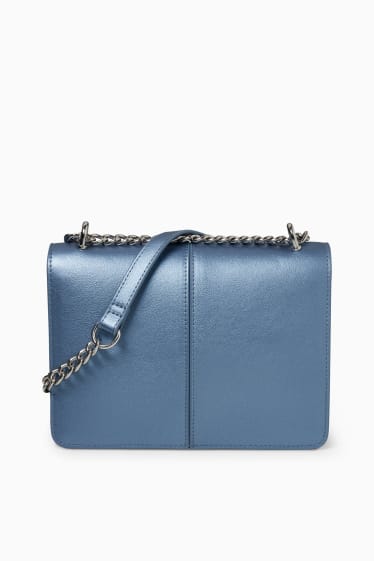 Femmes - Petit sac à bandoulière - synthétique - bleu clair