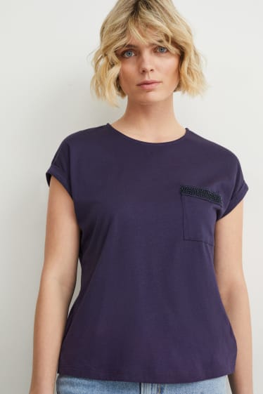 Damen - T-Shirt - dunkelblau