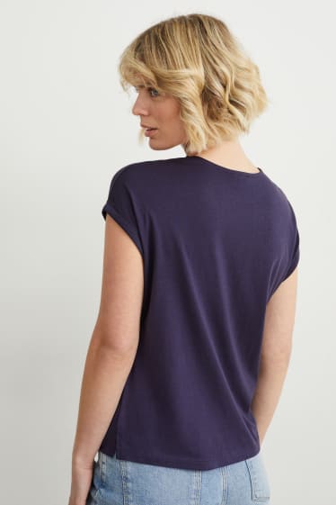 Damen - T-Shirt - dunkelblau