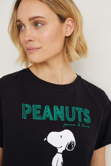 Dona - Samarreta de màniga curta - Peanuts - negre