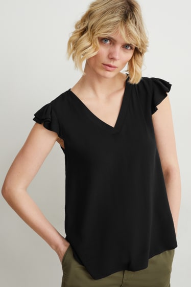 Damen - Bluse - schwarz