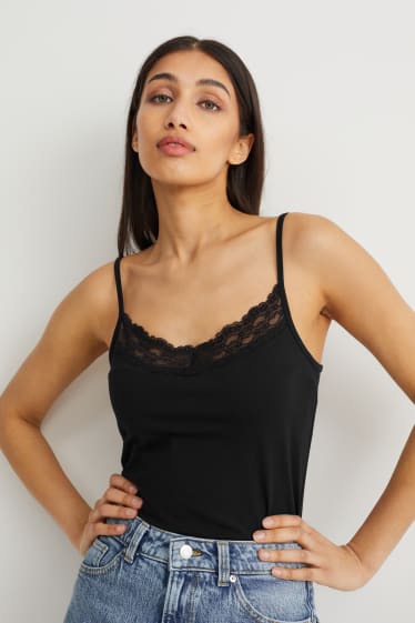 Donna - Top basic - nero