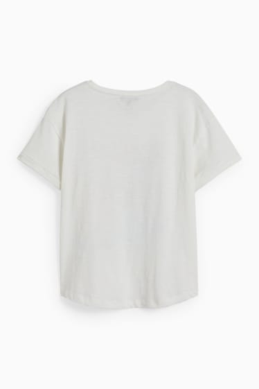 Femmes - T-shirt - blanc crème