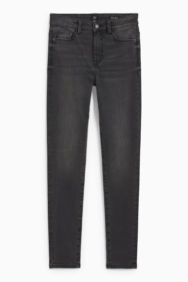 Dames - Skinny jeans - mid waist - shaping jeans - Flex - LYCRA® - jeansdonkergrijs