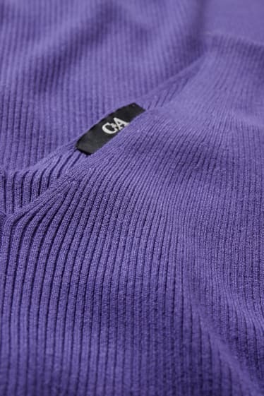 Femmes - Robe de maille - violet