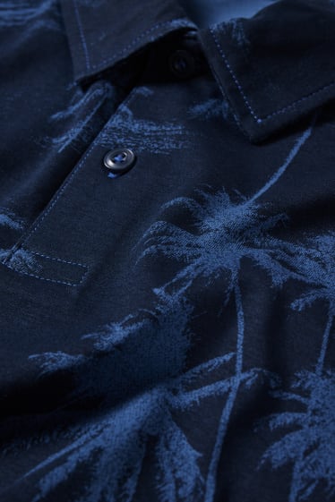 Hommes - Polo - bleu foncé