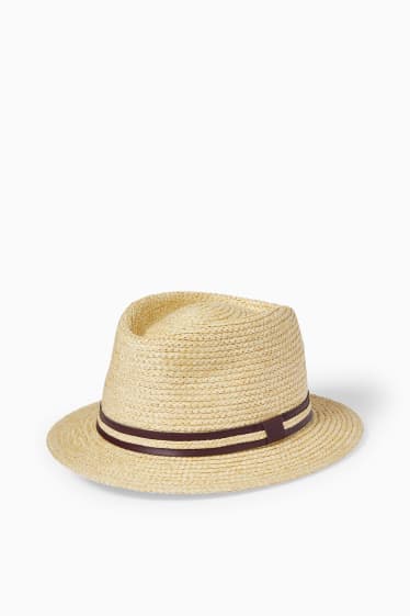Herren - Stroh-Hut - beige