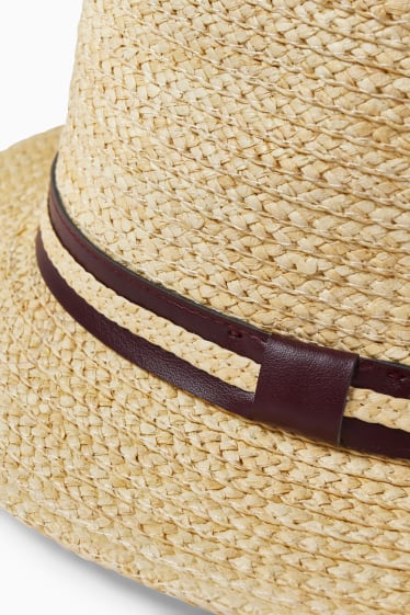 Herren - Stroh-Hut - beige