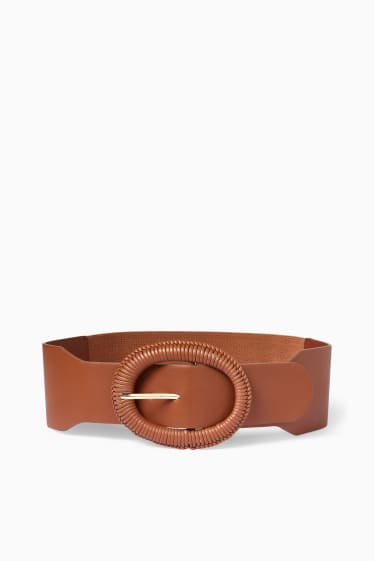 Femmes - Ceinture - synthétique - marron