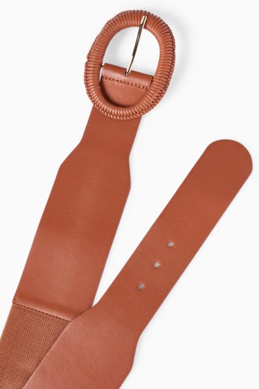 Femmes - Ceinture - synthétique - marron
