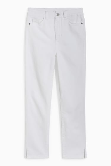 Damen - Slim Jeans - High Waist - weiss