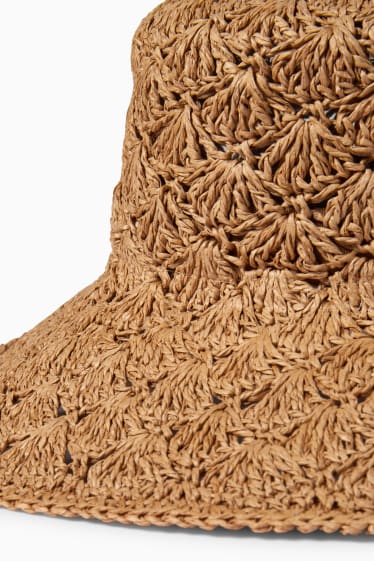 Femmes - Chapeau de paille - beige