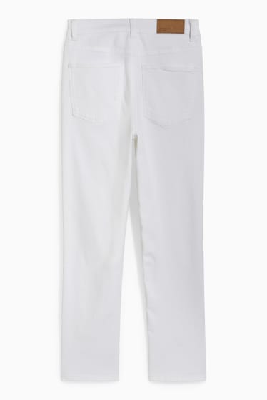 Damen - Slim Jeans - High Waist - weiss