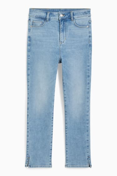 Damen - Slim Jeans - High Waist - helljeansblau