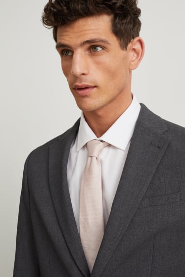 Herren - Seidenkrawatte - beige