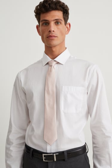 Herren - Seidenkrawatte - beige