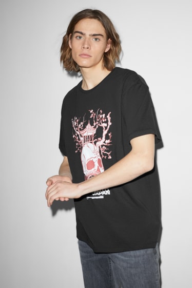 Heren - T-shirt - zwart