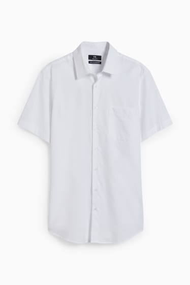 Men - Shirt - regular fit - Kent collar - easy-iron - white
