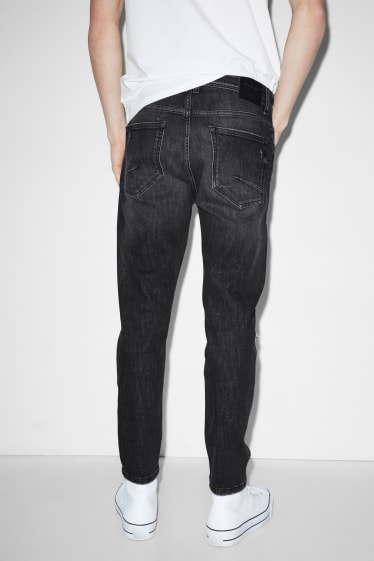 Men - Carrot jeans - LYCRA® - denim-dark gray