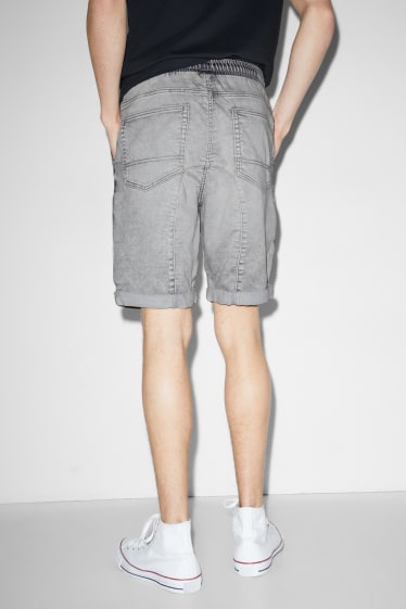 Hommes - Short en jean - jean gris clair