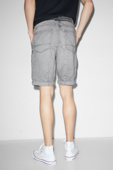 Men - Denim shorts - denim-light gray