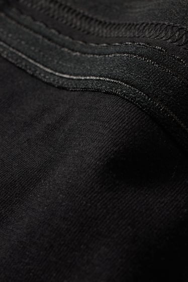 Dames - Set van 4 - slip - zwart