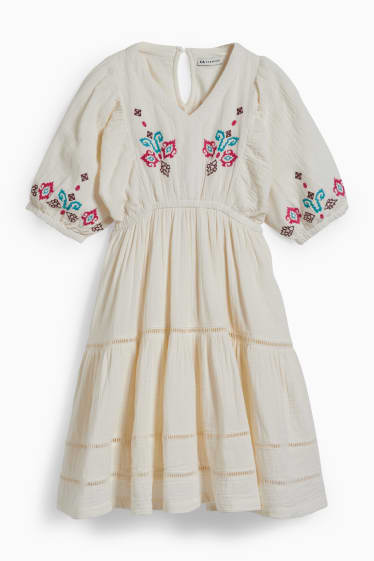 Copii - Fete - Rochie - alb-crem