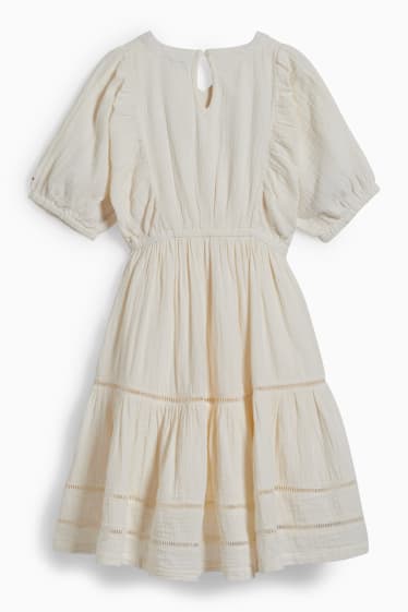 Copii - Fete - Rochie - alb-crem