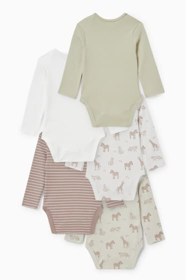 Unisex - Confezione da 5 - body per neonati - beige