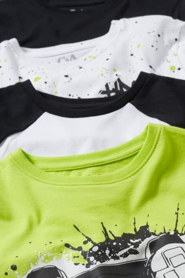 Kinder Jungen - Multipack 4er - Kurzarmshirt - hellgrün