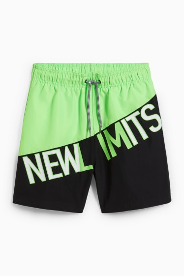 Bambini - Shorts da mare - verde chiaro