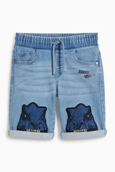 Bambini - Jurassic World - bermuda di jeans - jeans azzurro