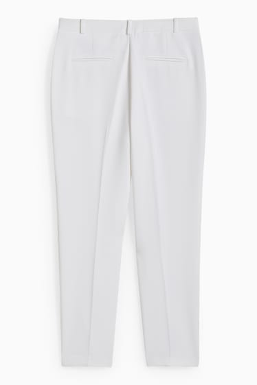 Dona - Pantalons formals - mid waist - regular fit - blanc