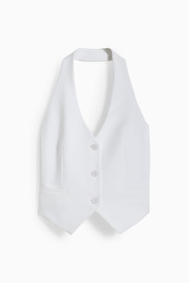 Femmes - Gilet de bureau sans manches - blanc