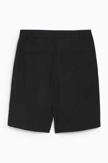 Damen - Business-Bermudas - High Waist - schwarz