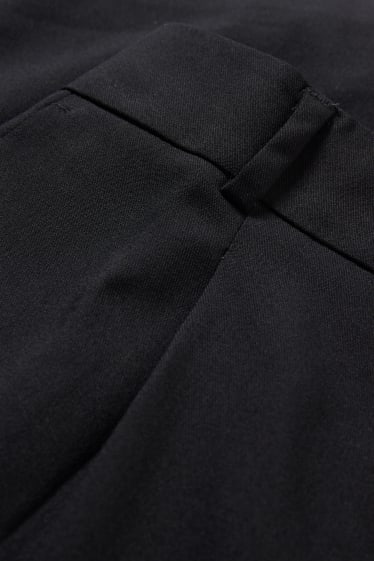 Damen - Business-Bermudas - High Waist - schwarz