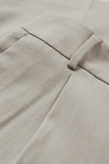 Damen - Business-Bermudas - High Waist - hellbeige