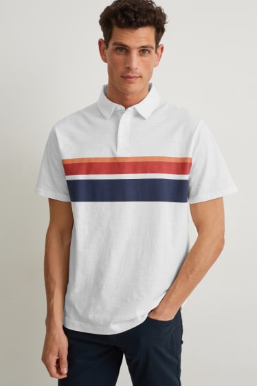 Bărbați - Tricou polo - alb