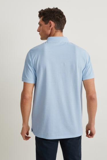 Herren - Poloshirt - Pima-Baumwolle - hellblau