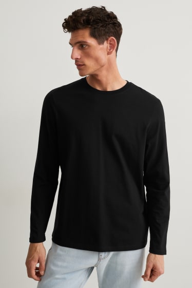 Uomo - Maglia a maniche lunghe - nero